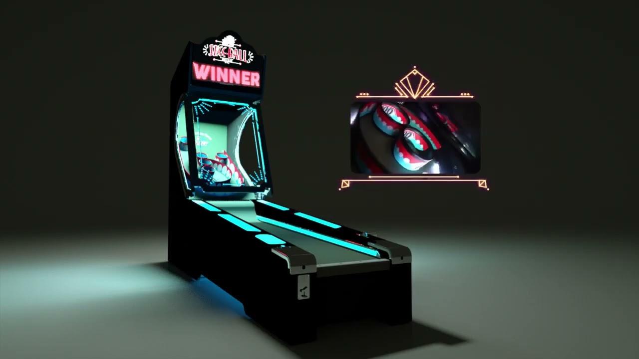 Watch Skee Ball Glow Arcade Game