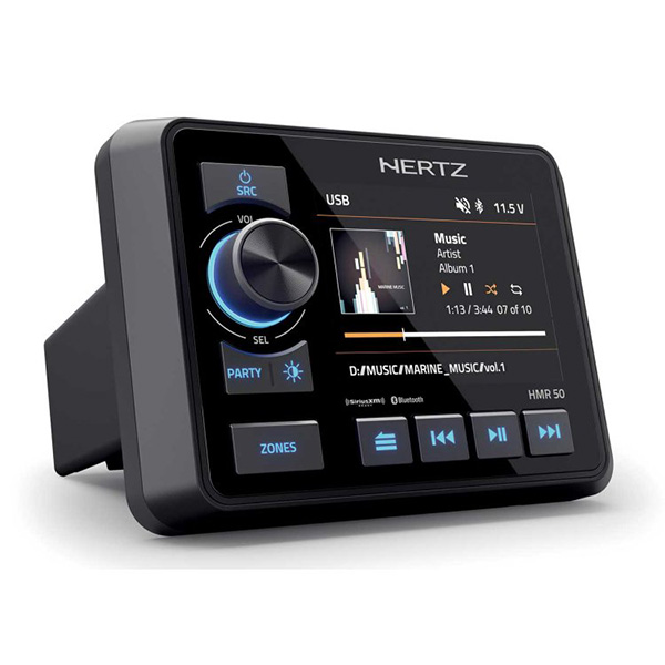 A Hertz marine radio playing music - product image