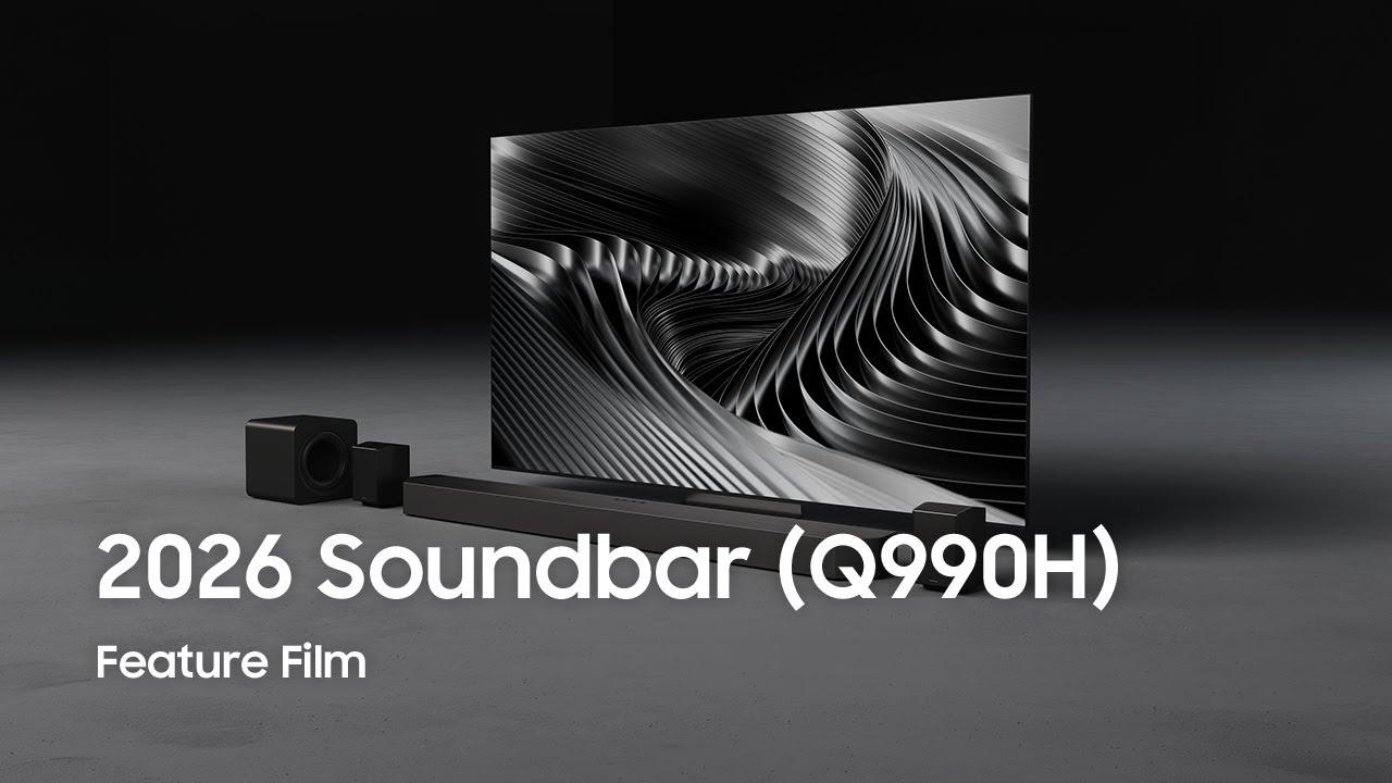 Watch 2026 Q-Series Soundbar(Q990H) : Unveil & Intro Film | Samsung
