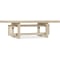 Hooker Furniture Living Room Commerce and Market Modern Rectangle Cocktail Table in Natural Light Wood