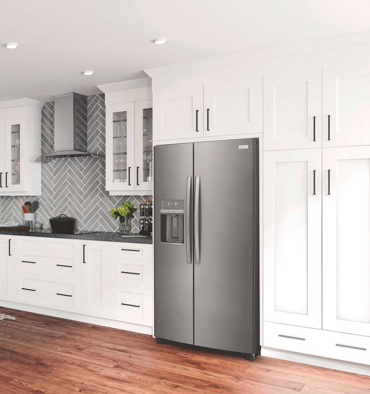 Lifestyle view of Frigidaire Side-by-Side Refrigerator
