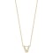 Roberto Coin 18K Yellow Gold Tiny Treasures Love Letter V Pendant With Diamonds