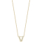 Roberto Coin 18K Yellow Gold Tiny Treasures Love Letter V Pendant With Diamonds