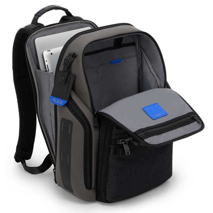 expandable tumi backpack - Alpha Bravo Navigation - Everyday Travel and Commute Bag - Fits Up to 15" Laptop - 16.0" X 14.0" X 7.3" - Black Geometric and for travels that take you further afield New Authentic Alpha TUMI Compact
