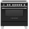 Fisher & Paykel Series 9 Induction Range Classic 5 Zone 36-Inch in Black