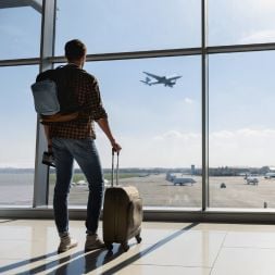 Man with luggage