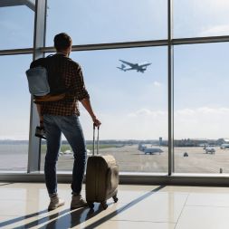 Man with luggage