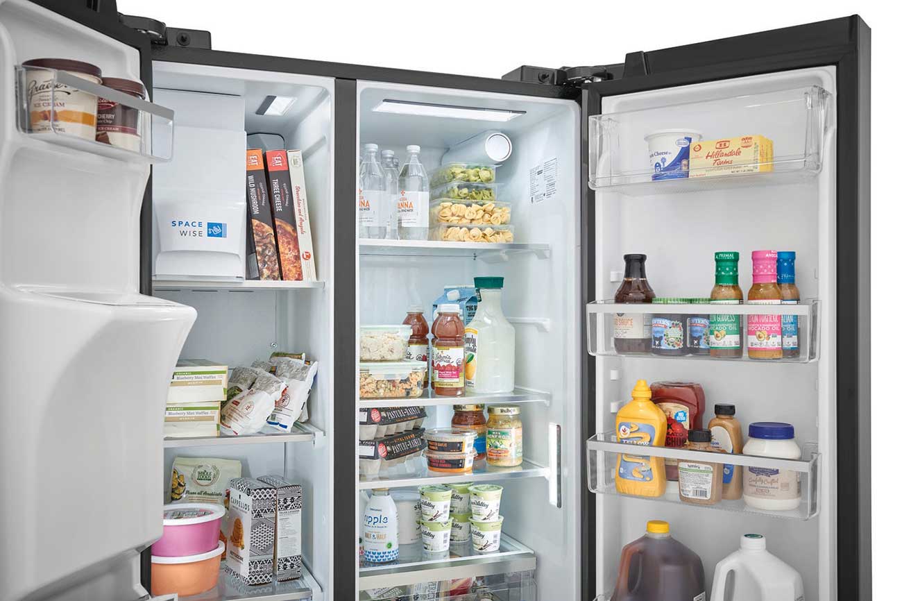 Inside view of Frigidaire Refrigerator