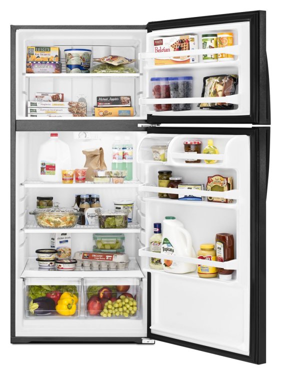 Large image of Whirlpool ADA 14.33 Cu. Ft. Top-Freezer Refrigerator 28-Inch Wide in Black