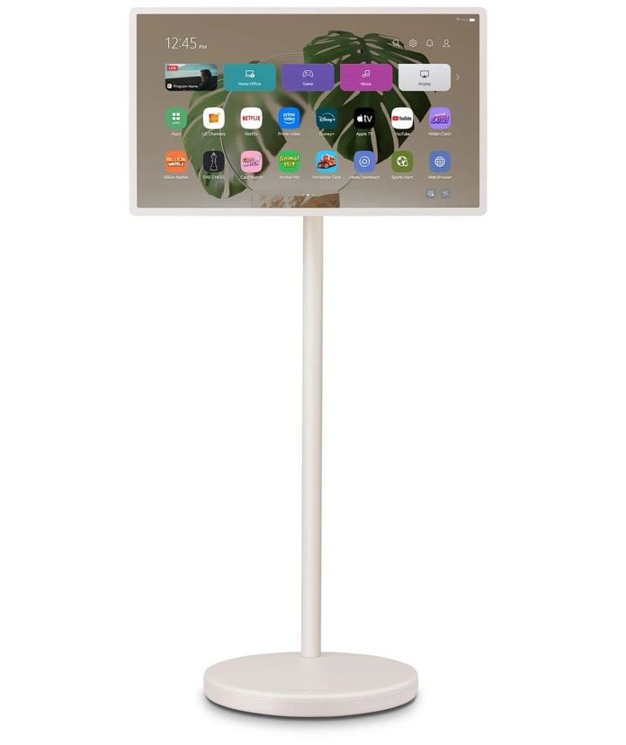 Front View of LG 2K Smart Portable TV in Landscape 