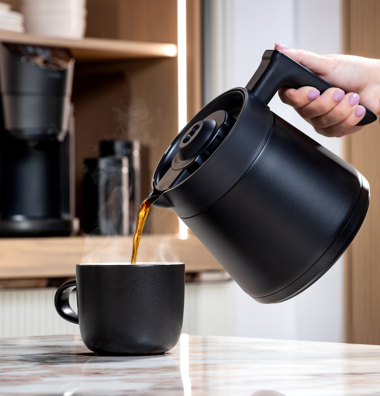 Lifestyle view of GE Profile Coffee Maker