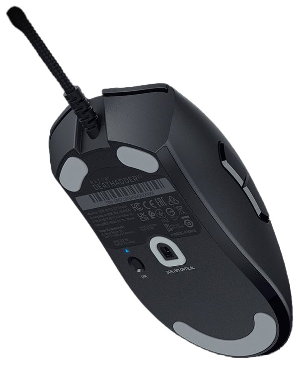 Bottom Angle View of Razer Mouse