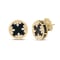 Roberto Coin Colored Medallions Earrings with Diamond and Black Jade in 18K Yellow Gold