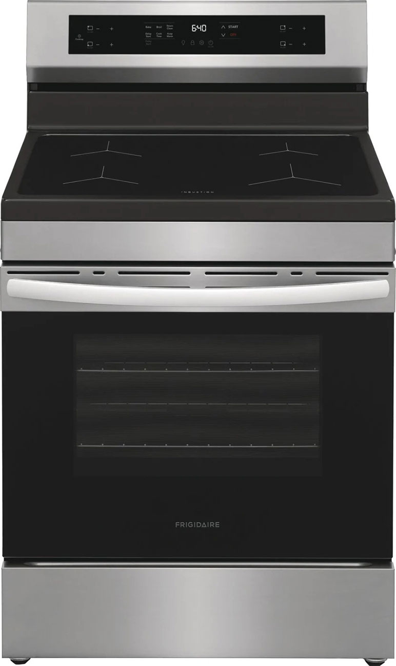 Frigidaire Induction Range with Rear Control 30-Inch in Stainless Steel - FCRI3062AS