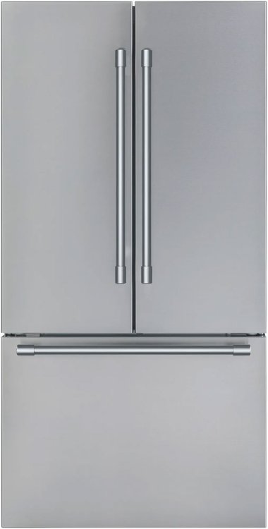 Large image of Thermador Stainless French Door Refrigerator & 36" Gas Range Package