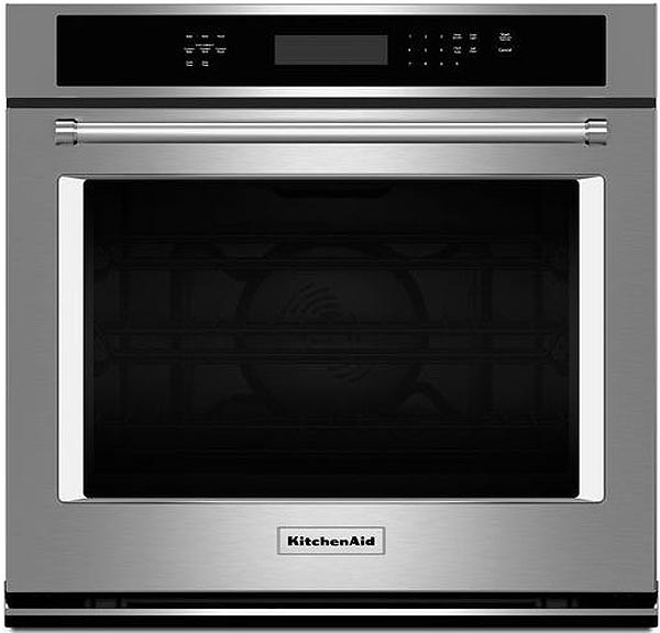 Large image of KitchenAid ADA 30" Stainless Steel Single Wall Oven With Even-Heat True Convection