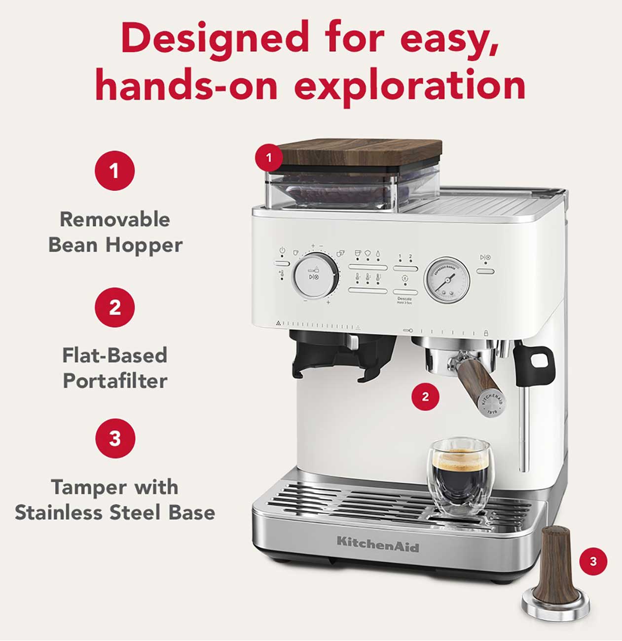 KitchenAid Semi Automatic Espresso Machine Features 1