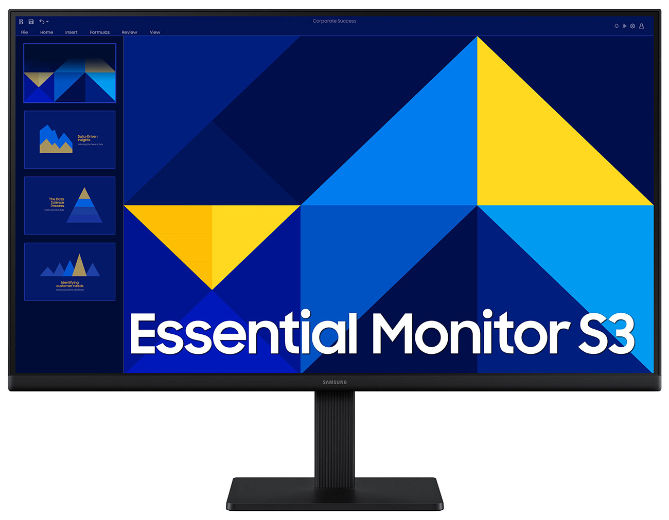 Front View of Samsung Computer Monitor