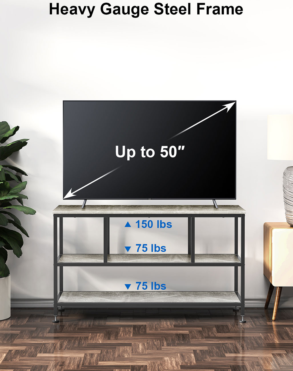ErgoAV - ERTFS5-01BC - TV Stands & Entertainment Centers