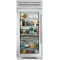 True Residential 25.5 Cu. Ft. Built-In Refrigerator Column Left-Hinge 36-Inch Wide in Stainless Frame