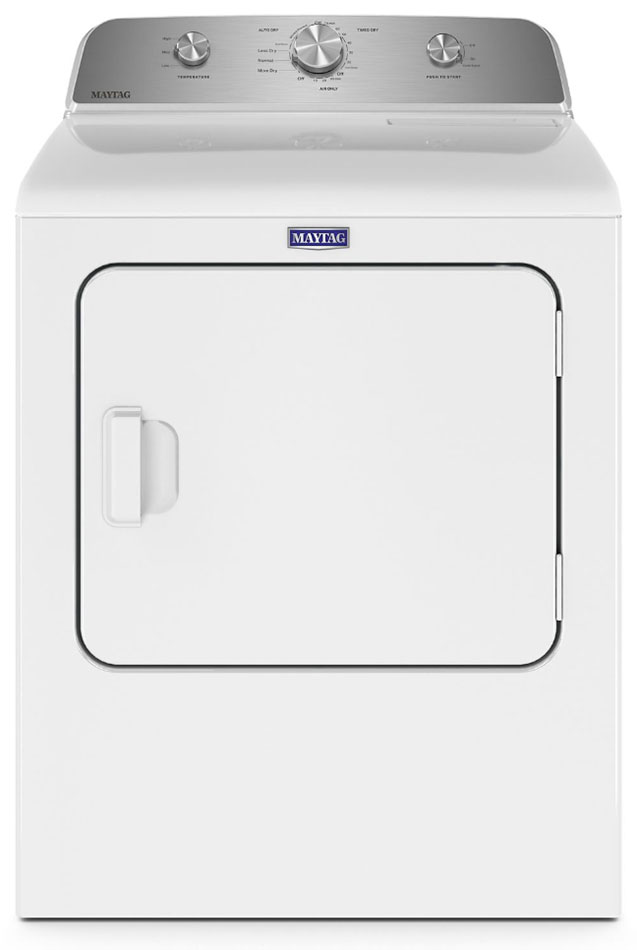 Front of dryer in White.