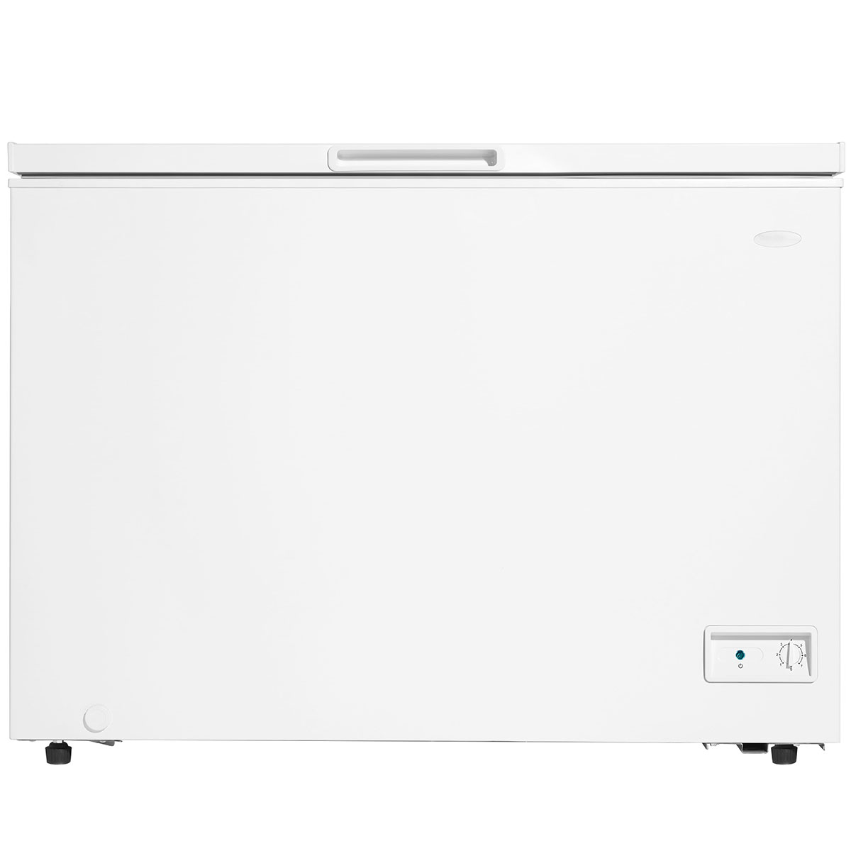 Front of freezer in White.