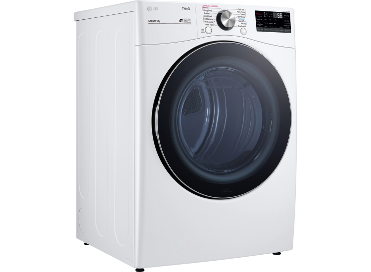LG 7.4 Cu. Ft. White Smart Wi-Fi Enabled Front Load Gas Dryer With TurboSteam And Built-In Intelligence - DLGX4201W