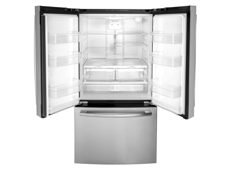 GE 27 Cu. Ft. French-Door Refrigerator 36-Inch Wide in Fingerprint Resistant Stainless Steel - GNE27JYMFS