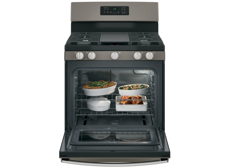 GE 30" Slate Freestanding Gas Range - JGBS66EEKES