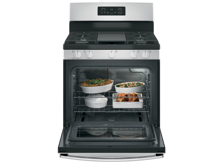 GE 30 In. Stainless Steel Freestanding Gas Range - JGBS66REKSS