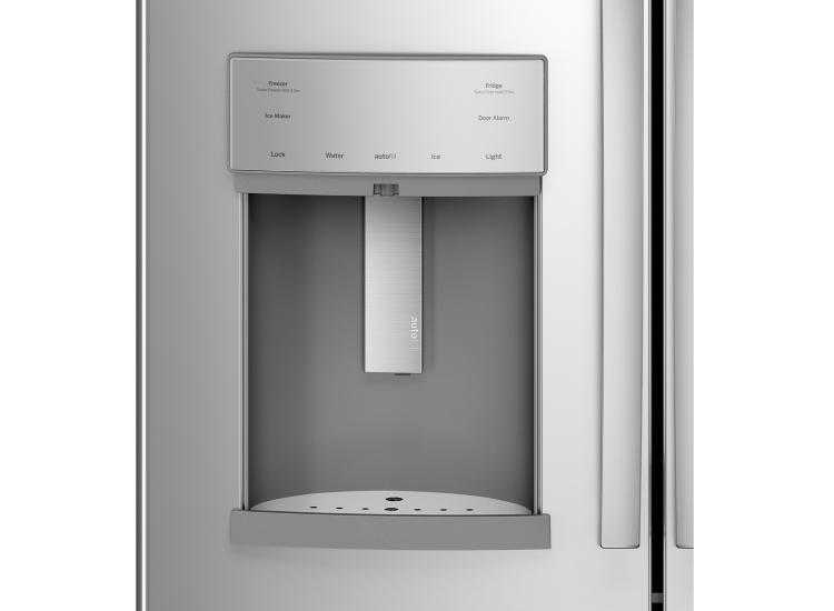 GE Profile 27.7 Cu. Ft. French-Door Refrigerator 36-Inch Wide ADA in Fingerprint Resistant Stainless Steel - PFE28KYNFS