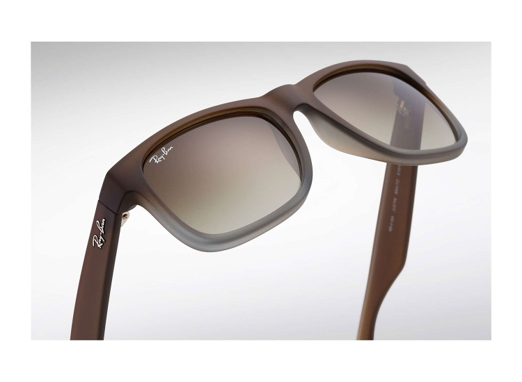 Ray-Ban RB4165 Justin Rectangle Sunglasses, 55mm - RB41658547Z55