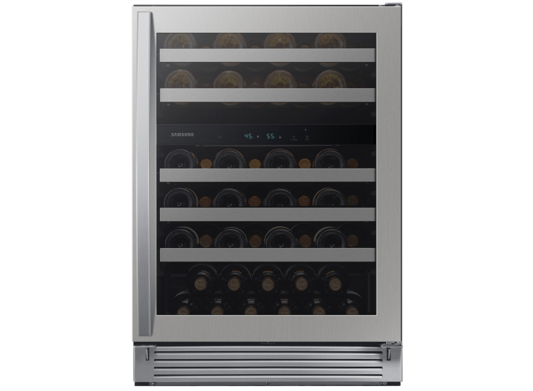 Samsung 5.1 Cu. Ft. Wine Cooler Refrigerator 24-Inch Wide in Stainless Frame - RW51TS338SR/AA