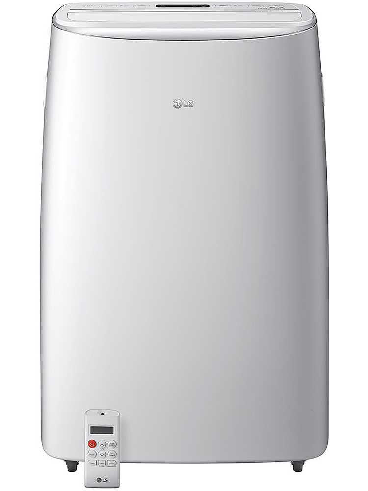 The Front and Side of a Portable LG Air Conditioner