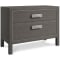 Bernhardt Prado Nightstand in Porcini | Bright Graphite