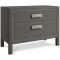 Bernhardt Prado Nightstand in Porcini | Bright Graphite