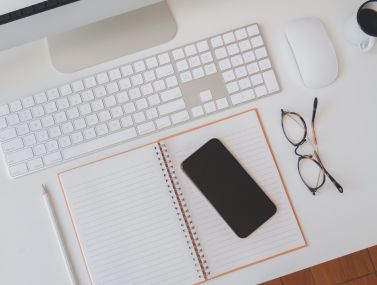Lifestyle of a person using a keyboard and mouse
