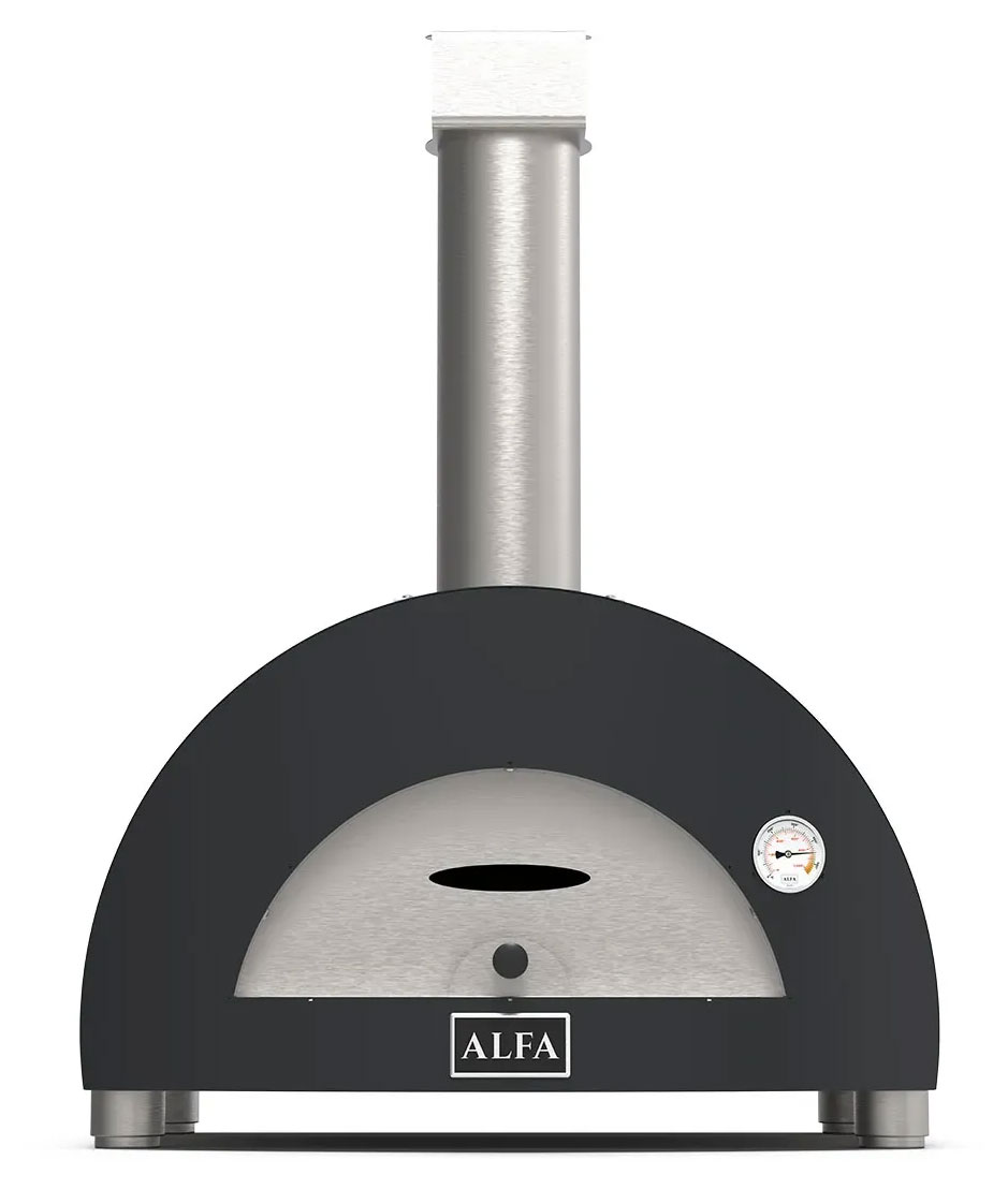 Front of Alfa Moderno Pizza Ove n in Anthracite Gray