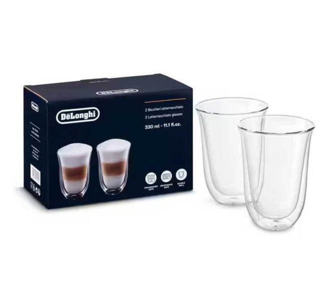 DeLonghi Double Walled Latte Macchiato Glasses (Set of 2)