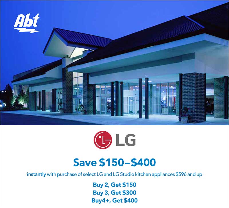 LG Save $150 - $400 Instantly