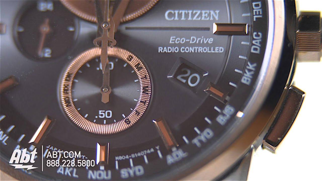 Citizen EcoDrive World Chronograph AT Mens Watch Overview Abt