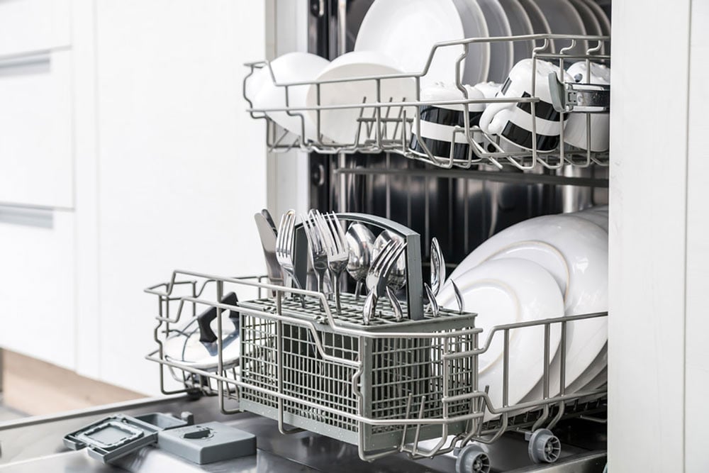 Open dishwasher