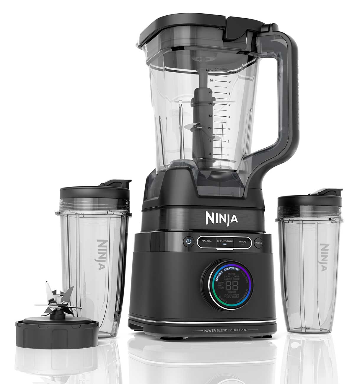 Front Angled view of Ninja Detect Duo Power Blender Pro + Single Serve