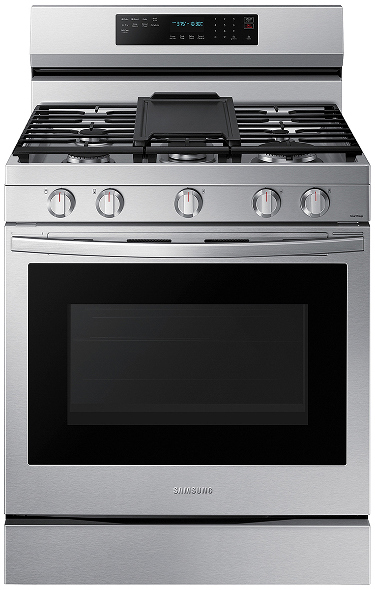Samsung 6 Cu. Ft. Fingerprint Resistant Stainless Steel Smart Freestanding Gas Range With...