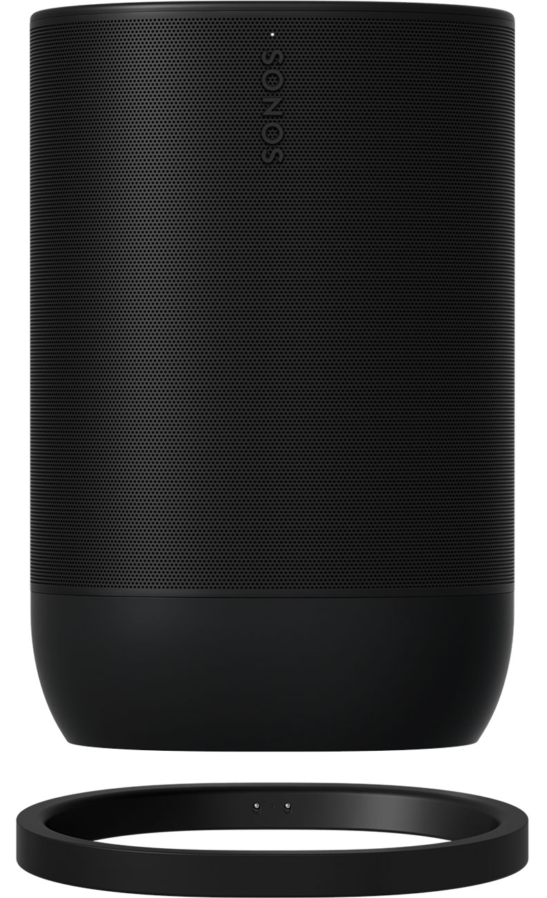 Front view of the speaker and wireless charger