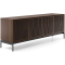 BDI Elements Media Console with 4 Tune Doors in Toasted Oak