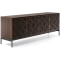 BDI Elements Media Console with 4 Weave Doors in Toasted Oak