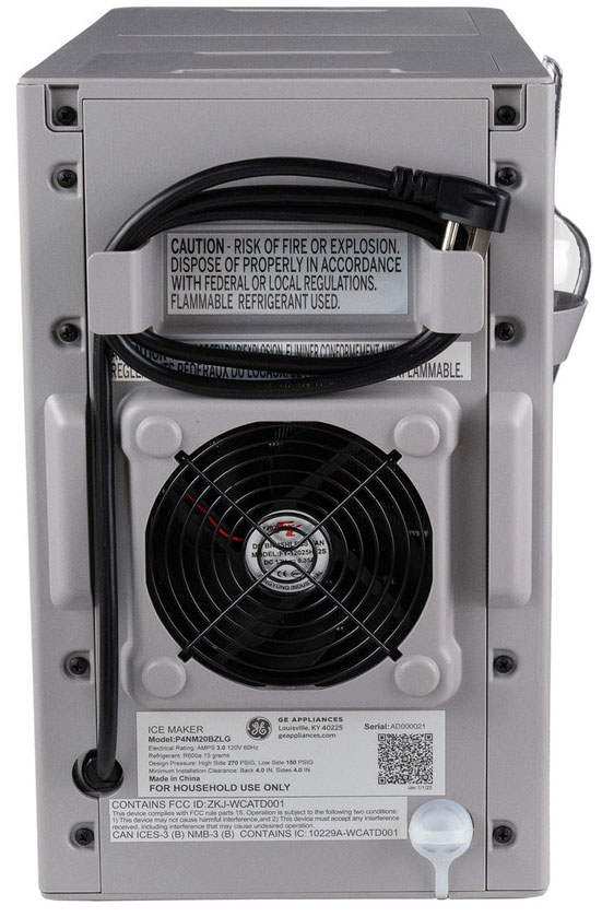 Back View of Ice Maker
