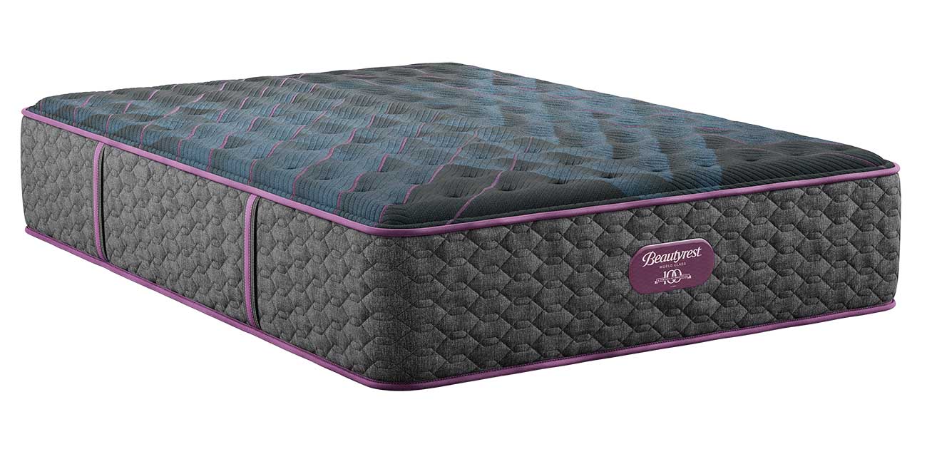Angled view of Beautyrest World Class Level 3 Medium Firm Queen Mattress