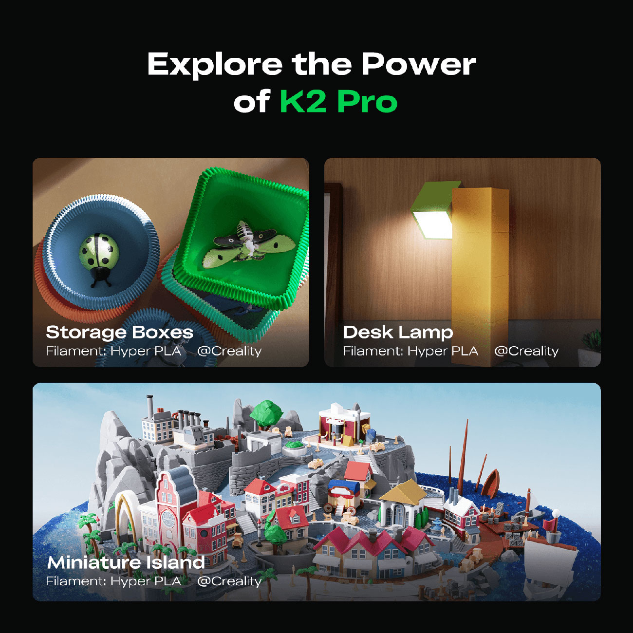 Infographic View of Creality 3D Printer Power